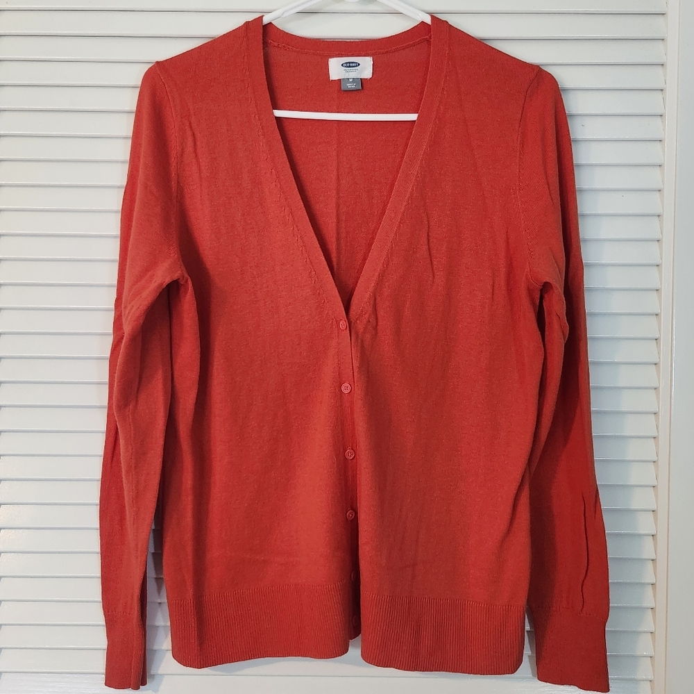 Old Navy Women's Vibrant Red Cardigan
